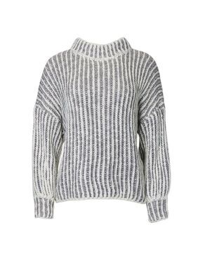 POL Woman’s Medium Mock Neck Sweater Blouson Sleeves